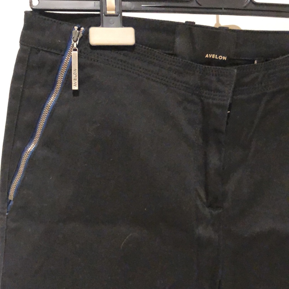 Black zipper pocket Pants
